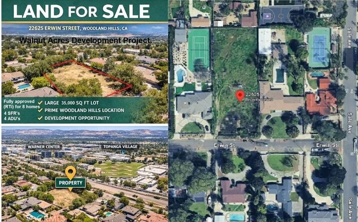 Pictures of Land property located at 22625 Erwin, Woodland Hills, CA 91367 for sales - image #1