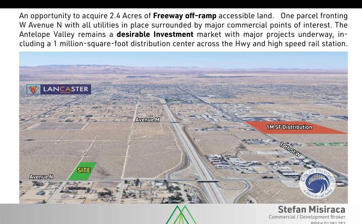 Pictures of Land, Industrial property located at W Ave N Unit 0, Palmdale, CA 93551 for sales - image #1
