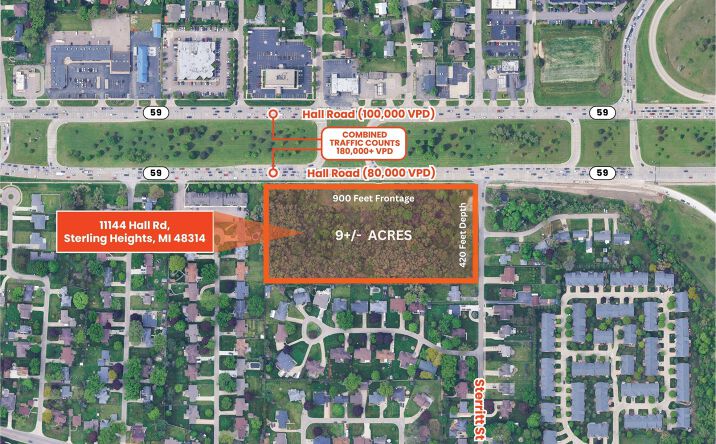 Pictures of Land property located at 11144 Hall Rd, Sterling Heights, MI 48314 for sales - image #1