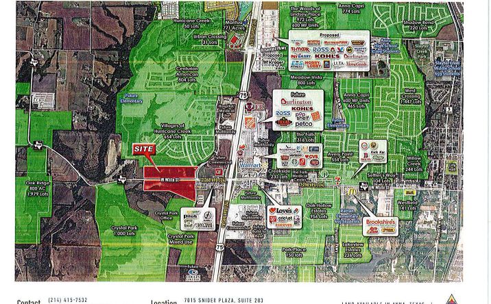 Pictures of Land property located at NWC & SWC of White St & Standridge Blvd, Anna, TX 75409 for sales - image #1