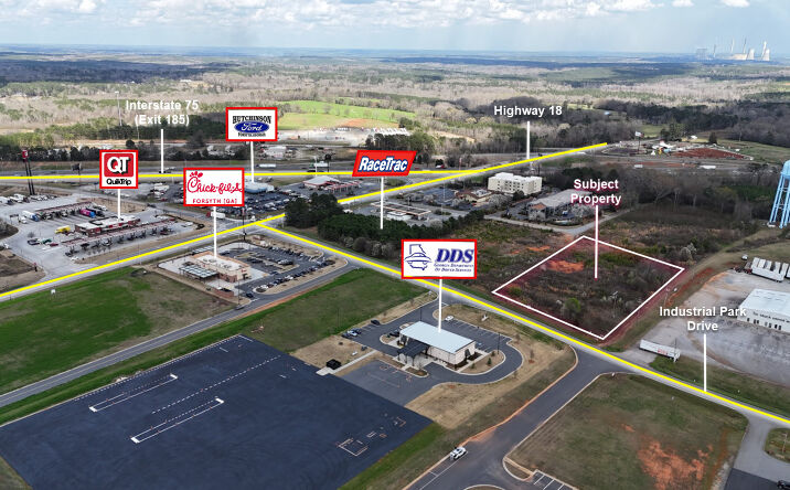 Pictures of Land property located at Industrial Park Drive, Forsyth, GA 31029 for sales - image #1