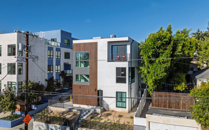 Pictures of Multifamily property located at 2129 Aaron St, Los Angeles, CA 90026 for sales - image #1