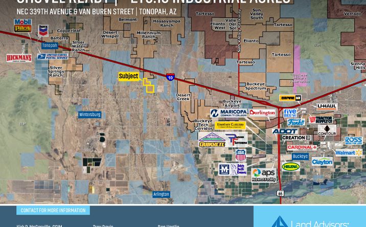 Pictures of Land property located at 339th Avenue & Van Buren Street, Tonopah, AZ 85354 for sales - image #1