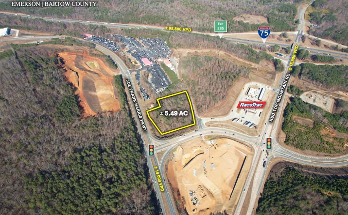 Pictures of Land property located at Joe Frank Harris Parkway and Red Top Mountain Rd, Emerson, GA 30137 for sales - image #1