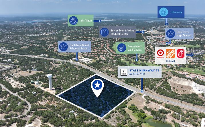 Pictures of Land, Mixed Use property located at 15017 State Hwy 71, Austin, TX 78738 for sales - image #1