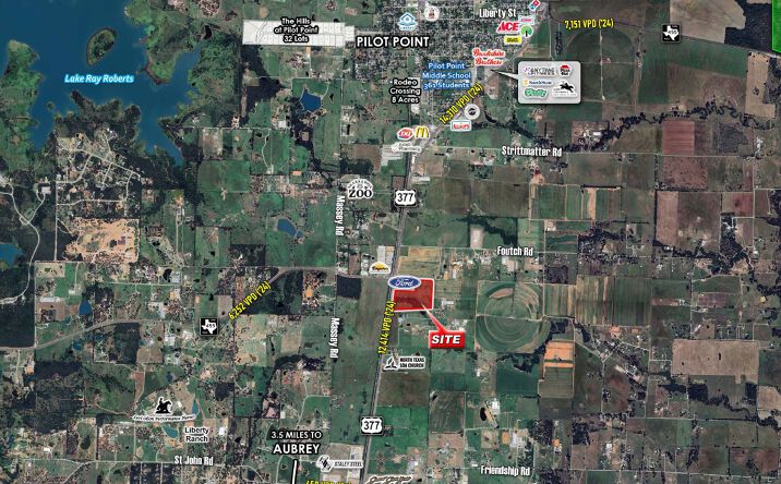 Pictures of Land, Retail property located at 11590 US-377, Pilot Point, TX 76258 for sales - image #1