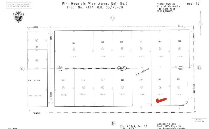 Pictures of Land property located at Palmdale, Victorville, CA 92392 for sales - image #1