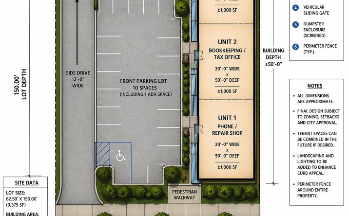 Pictures of Land, Retail, Self Storage property located at 2416 S Second Ave, Dallas, TX 75210 for sales - image #1