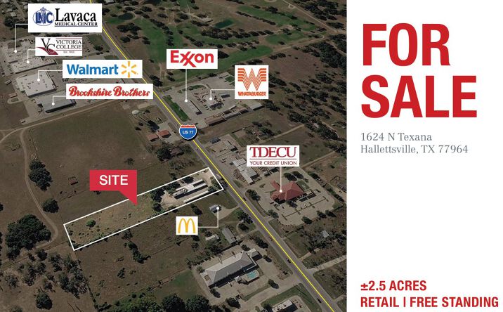 Pictures of Retail property located at 1624 N Texana St, Hallettsville, TX 77964 for sales - image #1