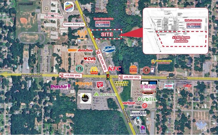 Pictures of Land property located at 6100 Mobile Hwy, Pensacola, FL 32526 for sales - image #1