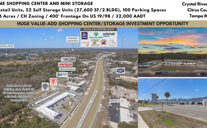Pictures of Retail, Self Storage property located at 940 N Suncoast Blvd, Crystal River, FL 34429 for sales - image #1