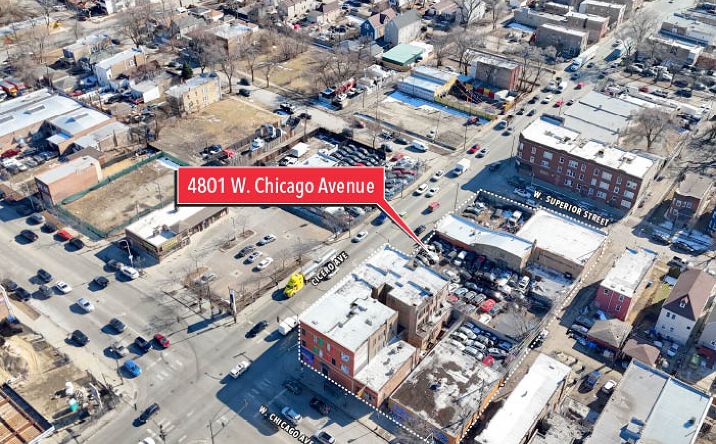 Pictures of Land property located at 4801 W Chicago Ave, Chicago, IL 60651 for sales - image #1