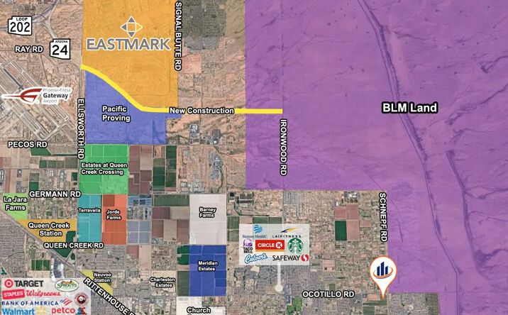 Pictures of Land property located at 3001 E Ocotillo Rd, San Tan Valley, AZ 85140 for sales - image #1