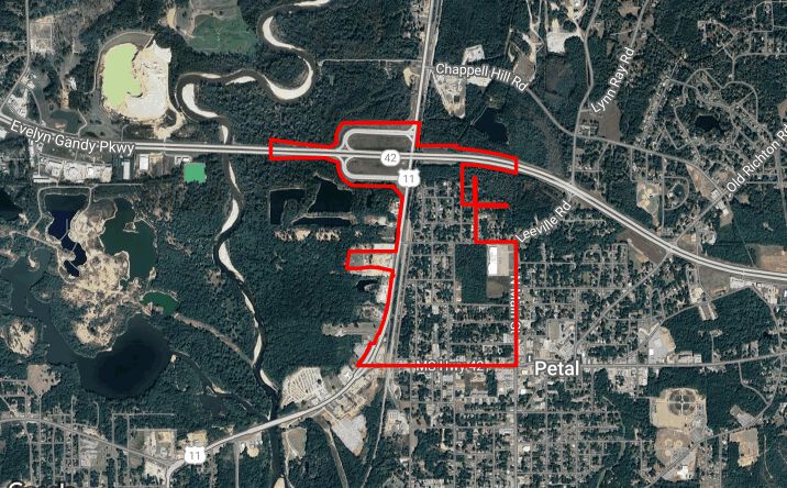 Pictures of Land property located at Evelyn Gandy Pkwy, Hattiesburg, MS 39401 for sales - image #1
