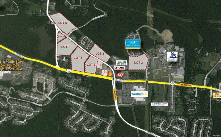 Pictures of Land property located at Highway 10 & Chenal Parkway - Lots 2-9D, Little Rock, AR 72223 for sales - image #1