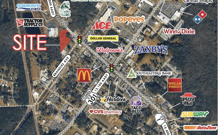 Pictures of Land property located at US Highway 1 Callahan Florida, Callahan, FL 32011 for sales - image #1