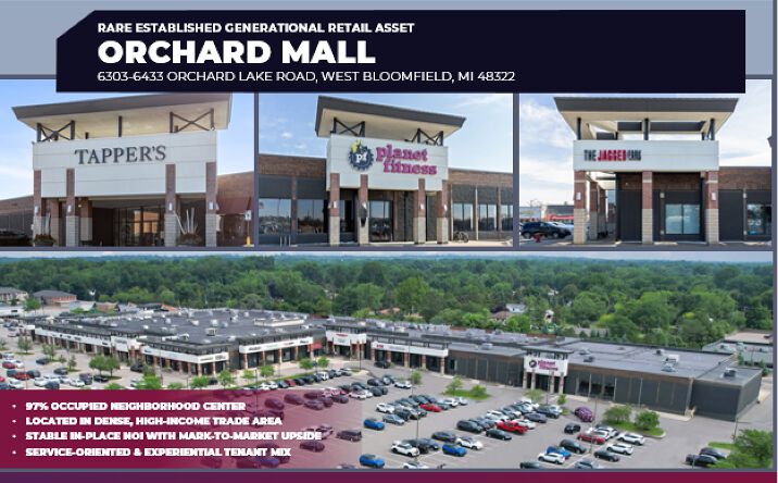 Pictures of Retail property located at 6303 Orchard Lake Rd, West Bloomfield, MI 48322 for sales - image #1