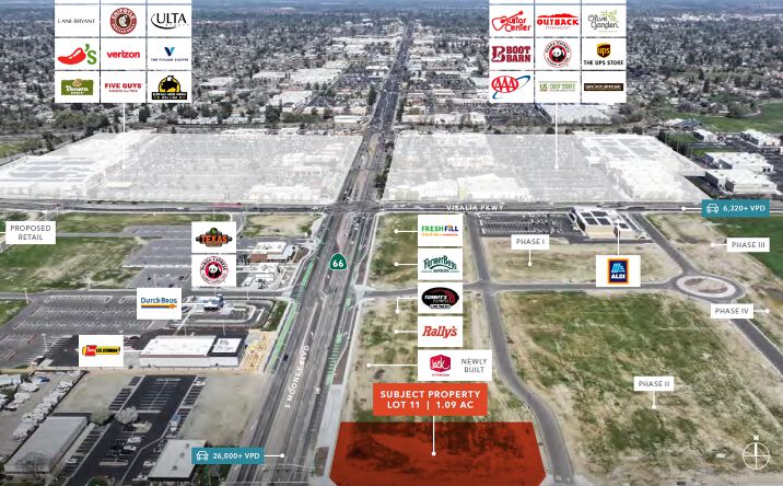 Pictures of Land, Office, Retail property located at 4790 S Mooney Blvd, Visalia, CA 93277 for sales - image #1