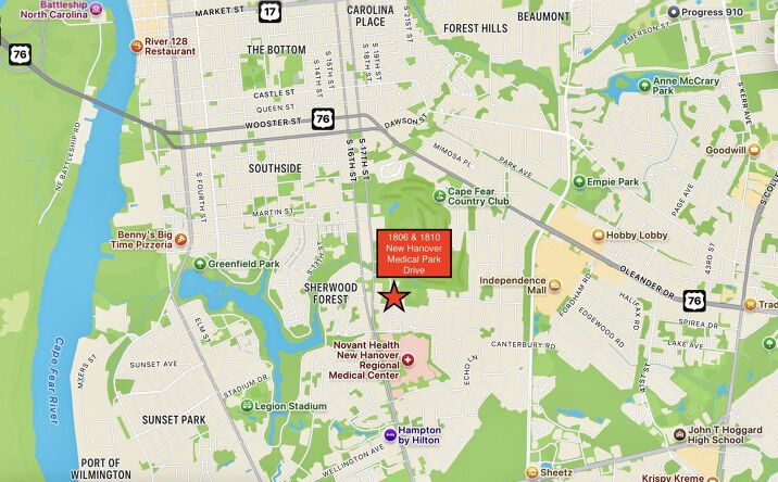 Pictures of Land property located at 1806 New Hanover Medical Park Dr, Wilmington, NC 28403 for sales - image #1