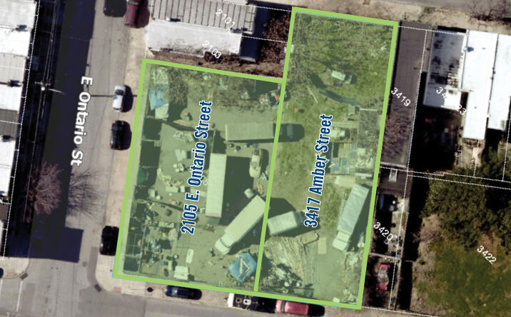 Pictures of Land property located at 3417 Amber Street & 2105 E. Ontario Street, Philadelphia, PA 19134 for sales - image #1