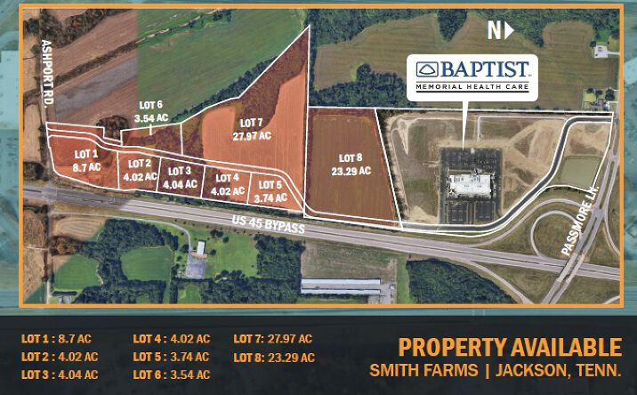 Pictures of Land property located at US 45 Bypass and Ashport Rd - Jackson, TN, Jackson, TN 38305 for sales - image #1