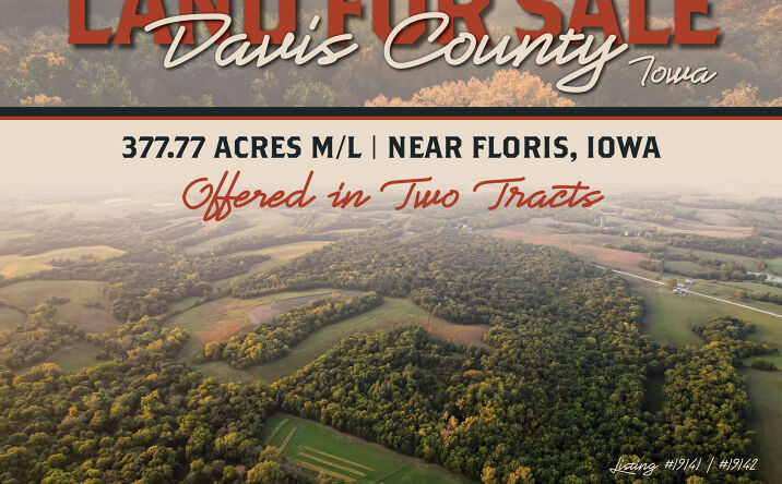 Pictures of Land property located at 186.41 Acres Silver Trail, Floris, IA 52560 for sales - image #1