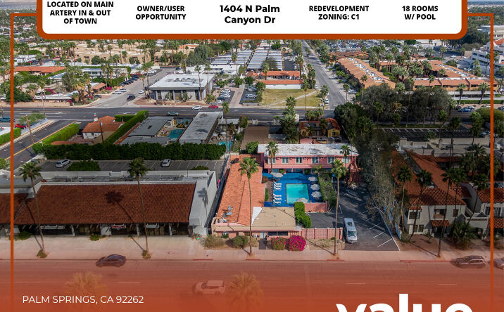 Pictures of Hospitality property located at 1404 N Palm Canyon Dr, Palm Springs, CA 92262 for sales - image #1