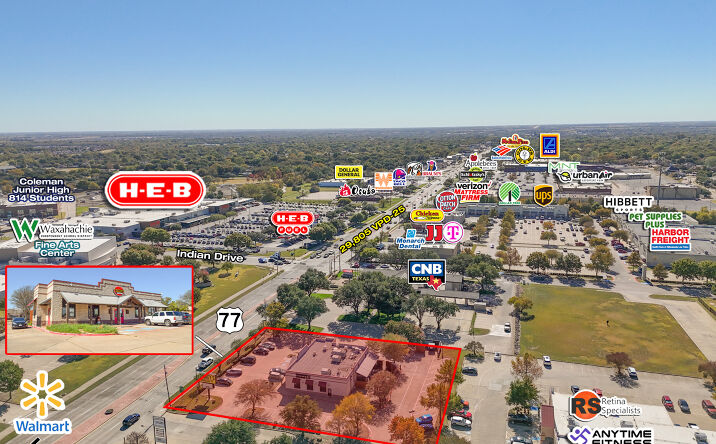 Pictures of Retail property located at 1003 N Hwy 77, Waxahachie, TX 75165 for sales - image #1