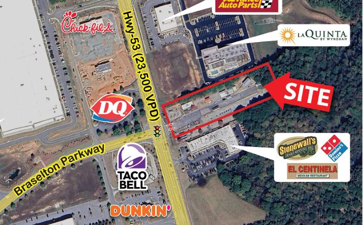 Pictures of Hospitality, Land, Retail property located at 6118 Hwy 53, Braselton, GA 30517 for sales - image #1