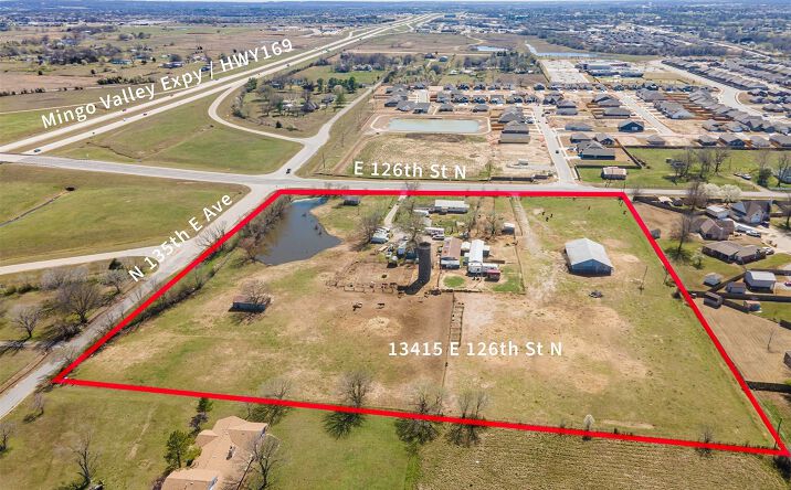 Pictures of Land property located at 13415 E 126th Street N, Collinsville, OK 74021 for sales - image #1
