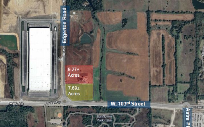 Pictures of Land property located at 10175 Edgerton Road & 37360 W 103rd St, De Soto, KS 66018 for sales - image #1