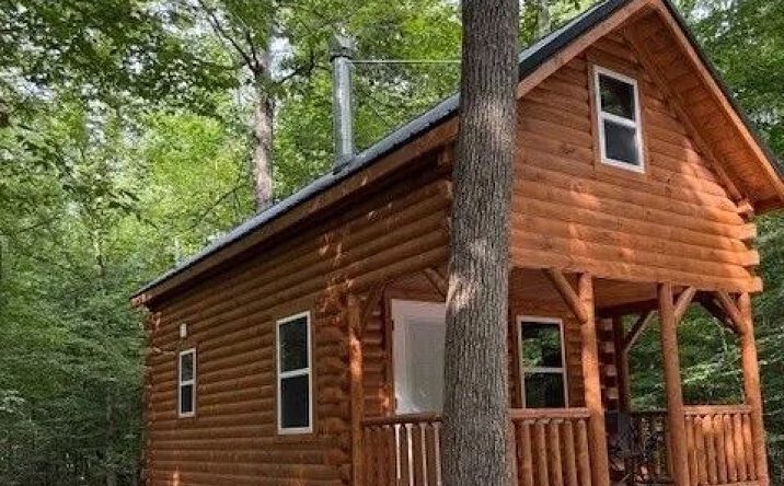 Pictures of Land property located at 18 +/- Acres with Off-Grid Cabin, Madison, IN 47250 for sales - image #1