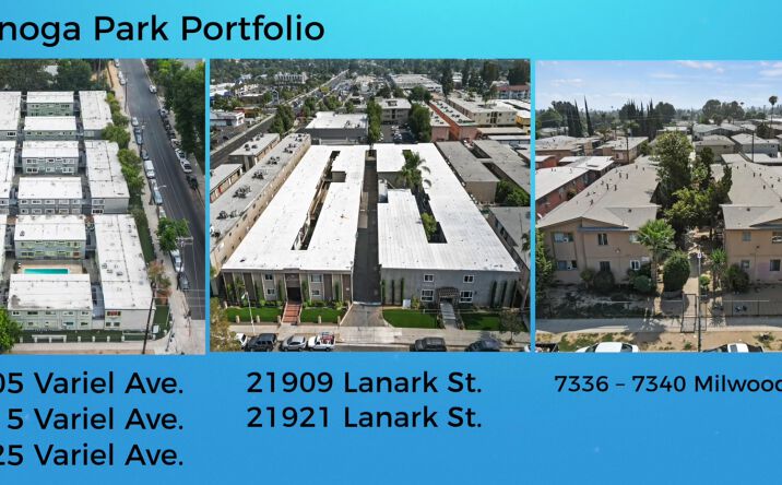 Pictures of Multifamily property located at 8305 Variel Ave., Canoga Park, CA 91304, 8315 Variel Ave., Canoga Park, CA 91304, 8325 Variel Ave., Canoga Park, CA 91304, 21909 Lanark St., Canoga Park, CA 91304, 21921 lanark St., Canoga Park, CA 91304, 7336 Milwood Ave., Canoga Park, CA 91303, 7340 Milwood Ave., Canoga Park, CA 91303 for sales - image #1
