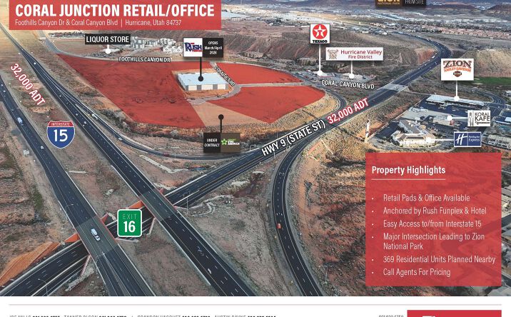 Pictures of Retail, Office property located at Foothills Canyon Dr & Coral Canyon Blvd, Hurricane, UT 84737 for sales - image #1