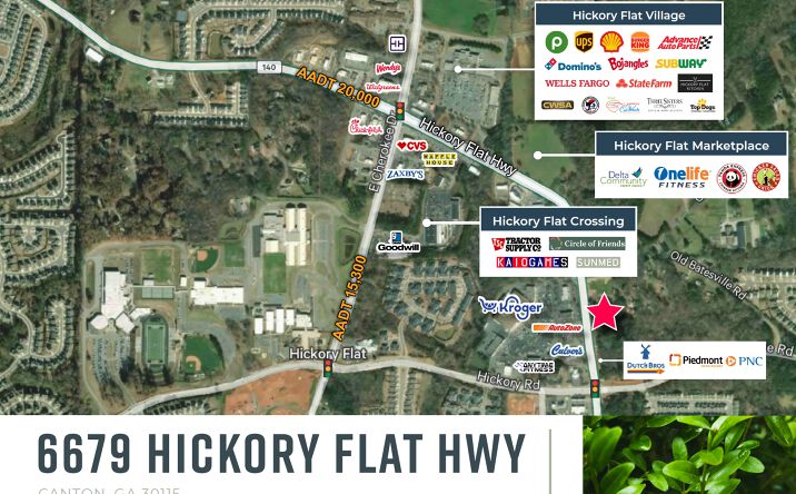 Pictures of Retail property located at 6679 Hickory Flat Hwy, Canton, GA 30115 for sales - image #1