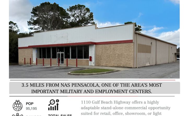 Pictures of Mixed Use, Office, Retail property located at 1110 Gulf Beach Hwy, Pensacola, FL 32507 for sales - image #1