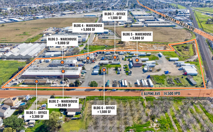 Pictures of Industrial property located at 1624 E Alpine Ave, Stockton, CA 95205 for sales - image #1