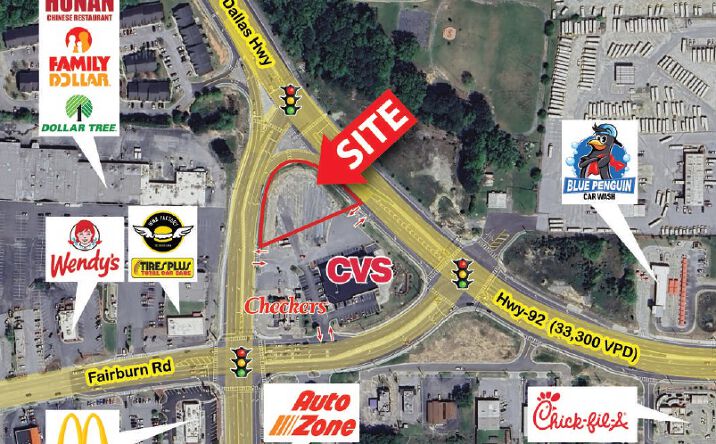 Pictures of Land, Retail property located at 6031 Fairburn Rd, Douglasville, GA 30134 for sales - image #1