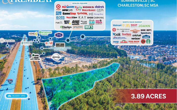 Pictures of Hospitality, Industrial, Land, Retail property located at 372 Holiday Dr, Summerville, SC 29483 for sales - image #1