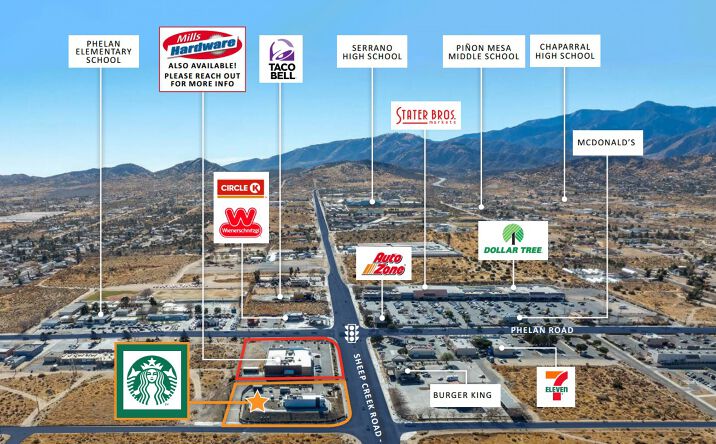 Pictures of Retail property located at 9775 Sheep Creek Rd, Phelan, CA 92371 for sales - image #1