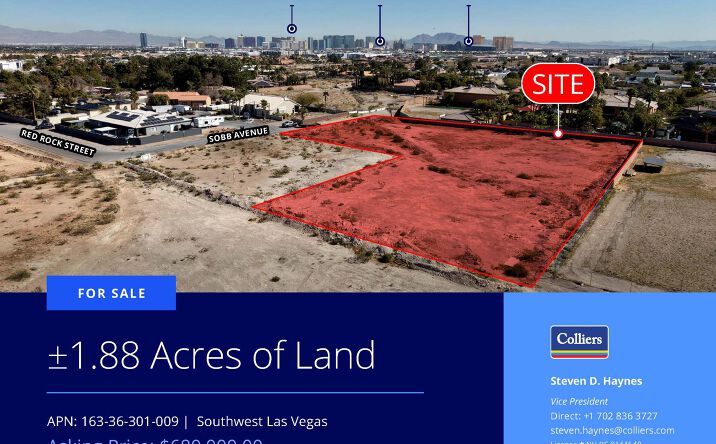 Pictures of Land property located at Sobb Ave, Las Vegas, NV 89118 for sales - image #1