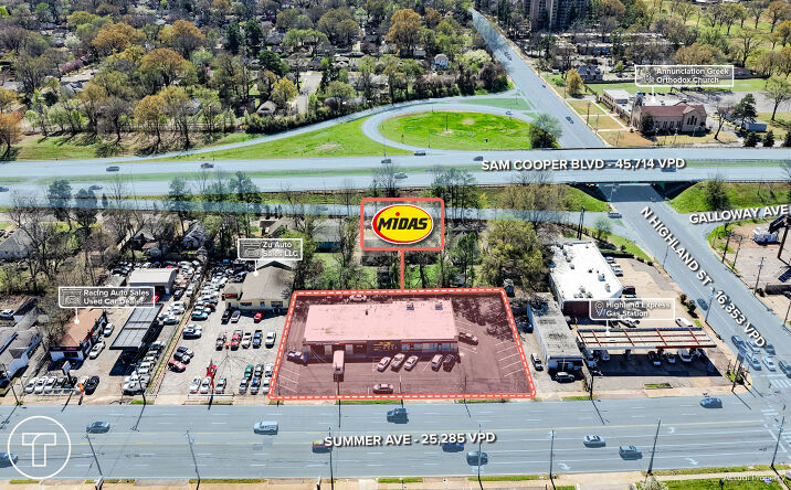 Pictures of Retail, Office, Mixed Use property located at 3531 Summer Ave, Memphis, TN 38122 for sales - image #1
