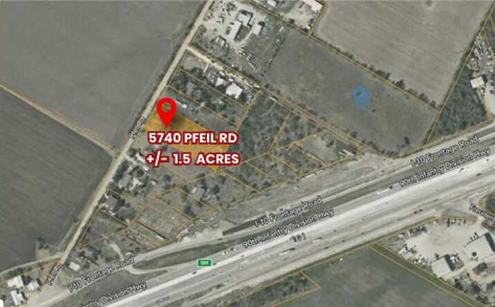 Pictures of Land property located at 5696 Pfeil Rd, Schertz, TX 78154 for sales - image #1