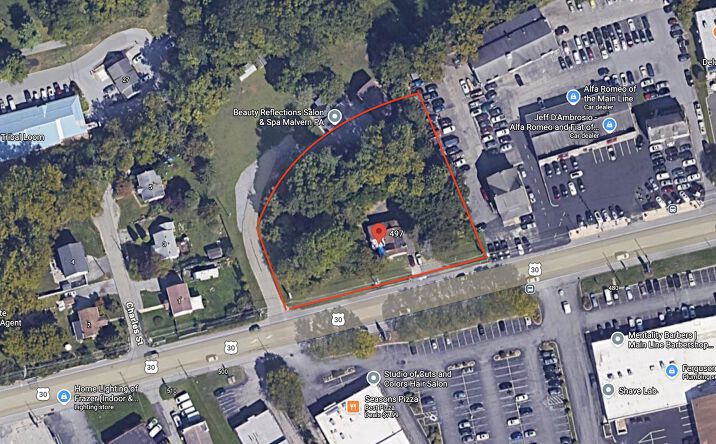 Pictures of Industrial, Land, Office, Retail, Self Storage property located at 397 Lancaster Ave, Malvern, PA 19355 for sales - image #1
