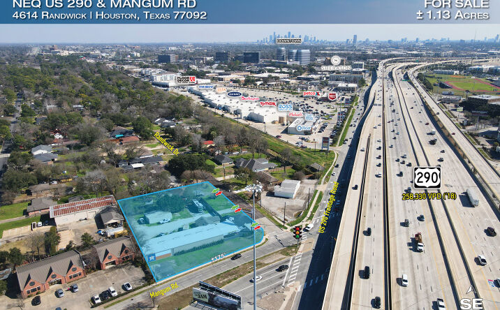 Pictures of Retail, Multifamily property located at NEQ US 290 & Mangum Rd, Houston, TX 77092 for sales - image #1