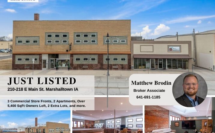 Pictures of Land, Mixed Use, Multifamily, Office, Retail property located at 218 E Main St, Marshalltown, IA 50158 for sales - image #1