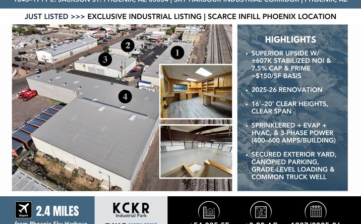 Pictures of Office, Industrial property located at 1645-1711 E. Jackson St, Phoenix, AZ 85034 for sales - image #1