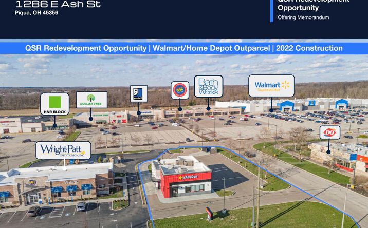 Pictures of Retail property located at 1286 E Ash St, Piqua, OH 45356 for sales - image #1