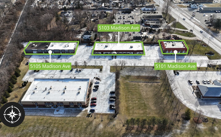 Pictures of Office property located at 5101 Madison Avenue, Indianapolis, IN 46227, 5103 Madison Avenue, Indianapolis, IN 46227, 5105 Madison Avenue, Indianapolis, IN 46227 for sales - image #1