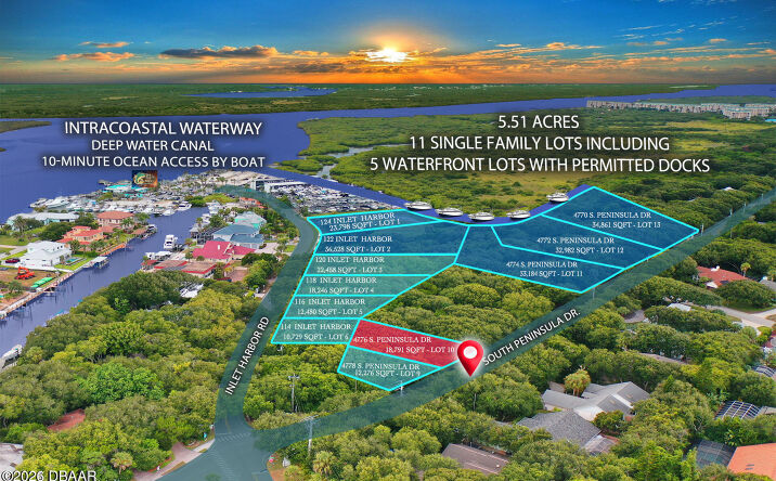 Pictures of Land property located at 4786 S Peninsula Drive, Ponce Inlet, FL 32127 for sales - image #1